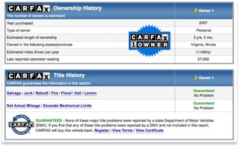 Carfax-repot